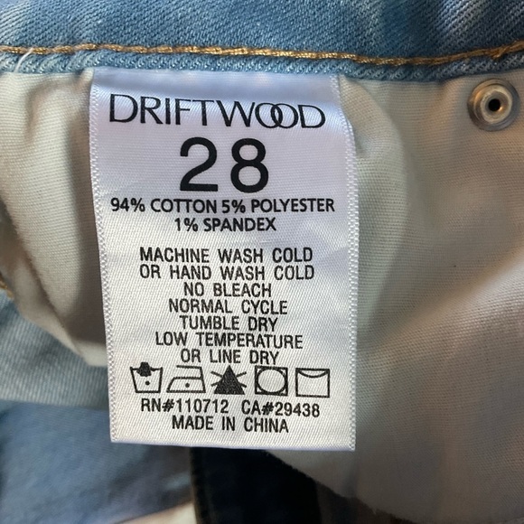 Driftwood Farrah Flare Jeans Bandana Insert Size 28 Boho Festival Western Rodeo - Picture 8 of 8